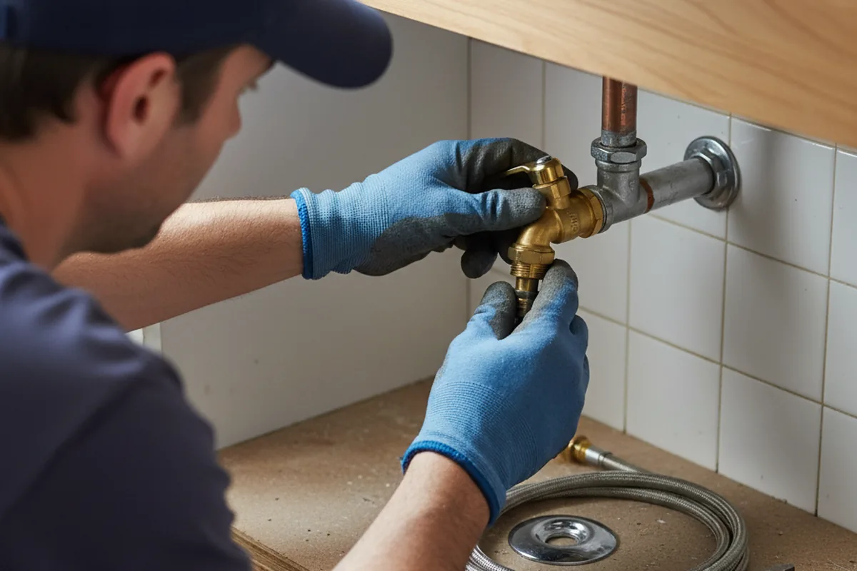 Shutoff valve and fitting work during Repiping in York